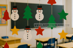 addobbi pendenti natalizi scuola