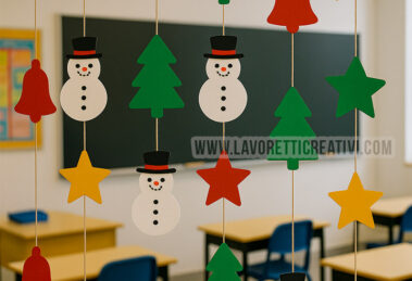 addobbi pendenti natalizi scuola