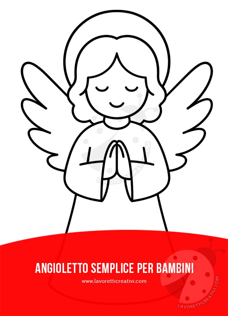 Angioletto Semplice per Bambini 7 angioletto natale semplice