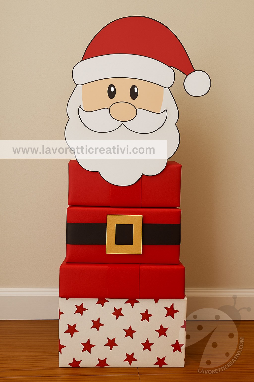 Babbo Natale con scatole regalo 7 babbo natale con scatole regalo