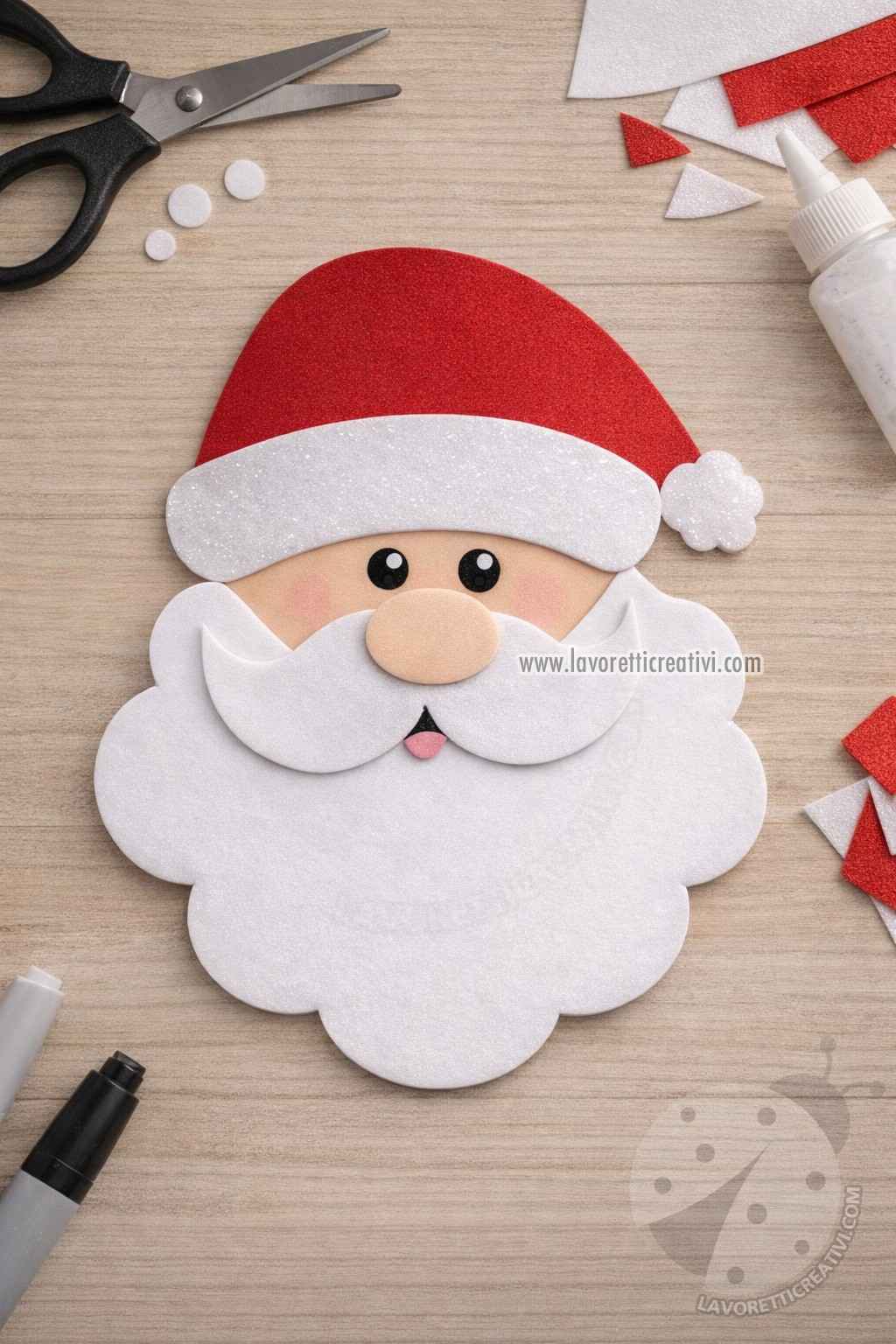 babbo natale gomma crepla