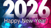cartolina auguri happy new year 2026
