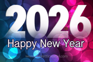 cartolina auguri happy new year 2026