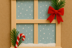 decorazione finestra stecchi gelato