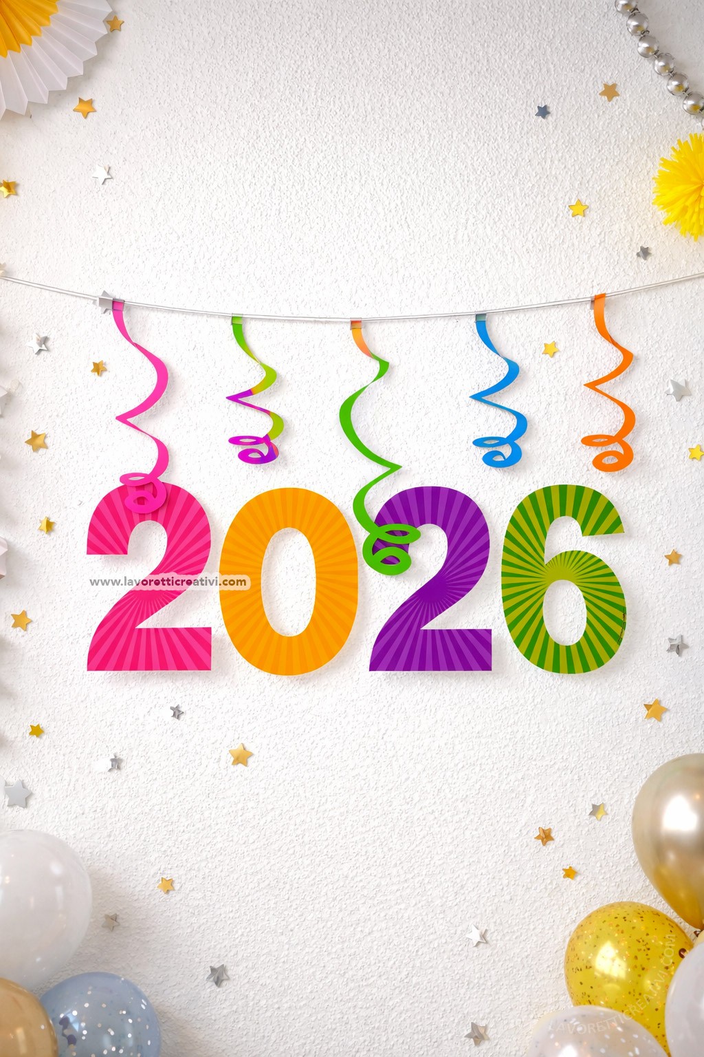 festone anno 2026 fai da te