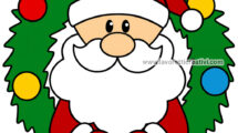 ghirlanda natalizia babbo natale