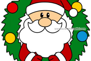 Babbo Natale nella Ghirlanda 9 ghirlanda natalizia babbo natale