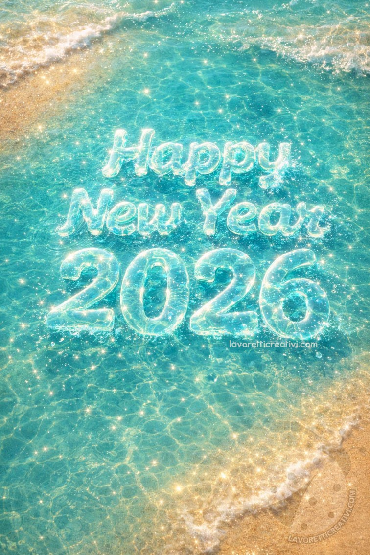 Buon anno nuovo immagini 9 happy new year 2026 spiaggia