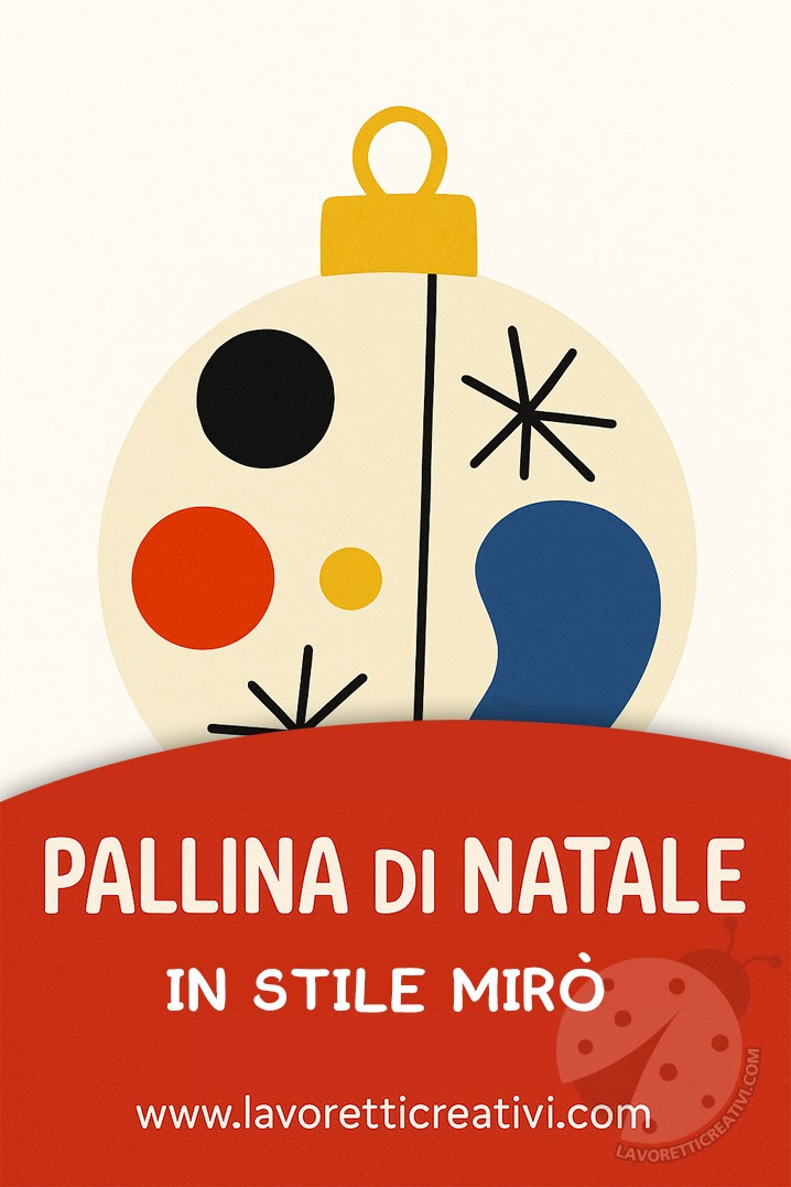 Pallina di Natale stile Mirò a colori 7 pallina stile miro 3
