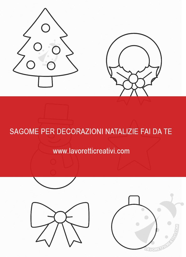 sagome decorazioni natalizie fai da te