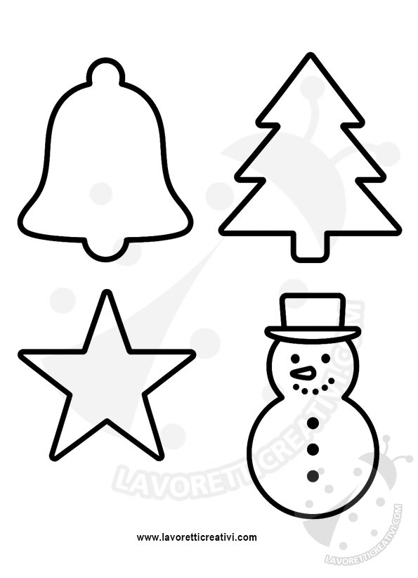 sagome pendenti natale