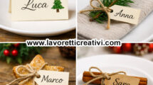 segnaposti di natale semplici