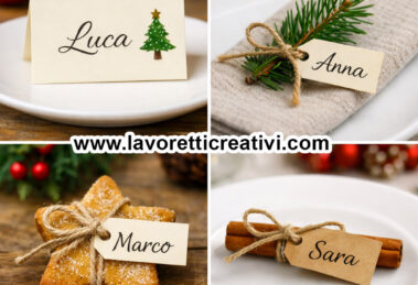 segnaposti di natale semplici