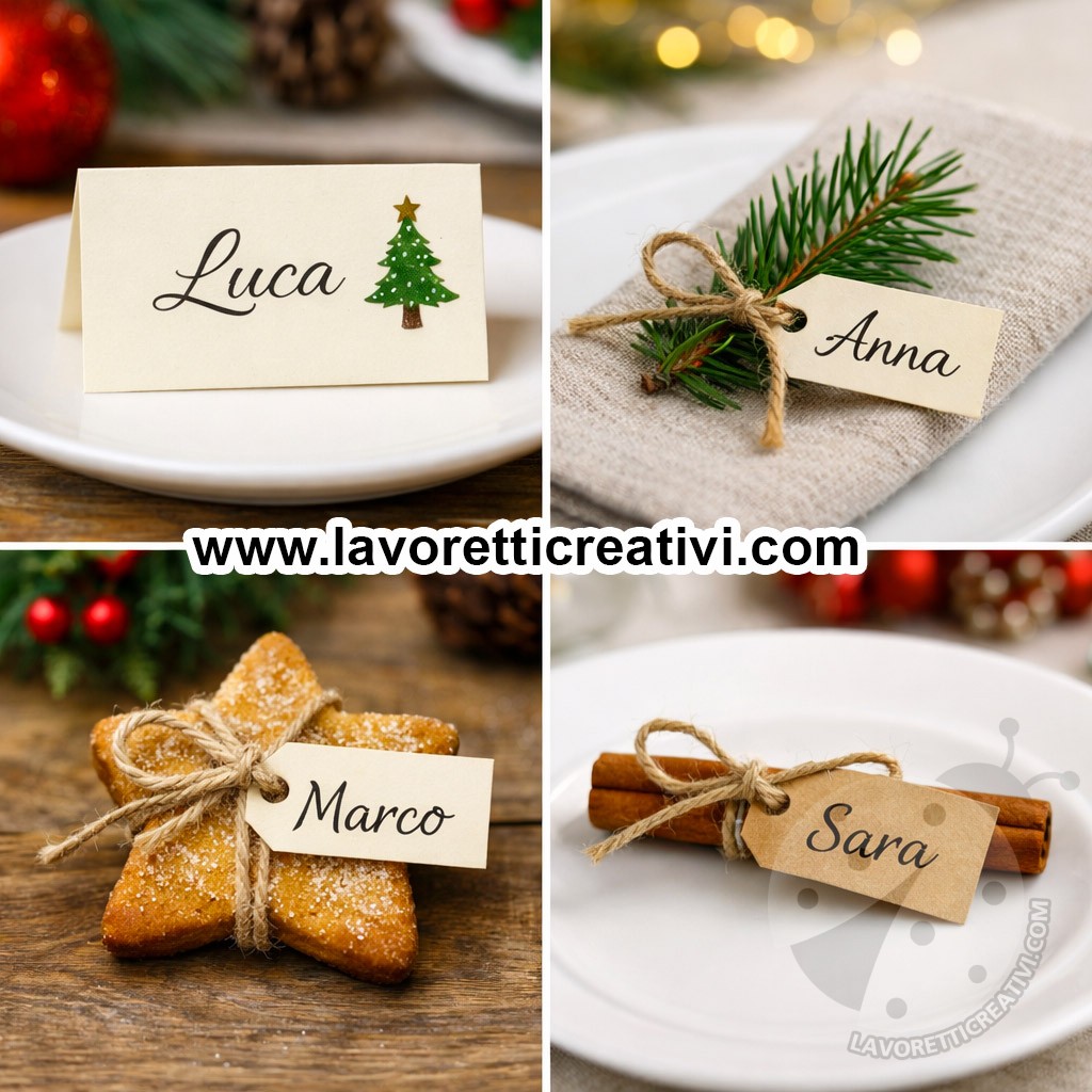 Segnaposti di Natale facili da realizzare