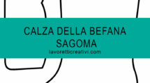calza befana sagoma da stampare