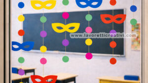 decorazioni mascherine e coriandoli