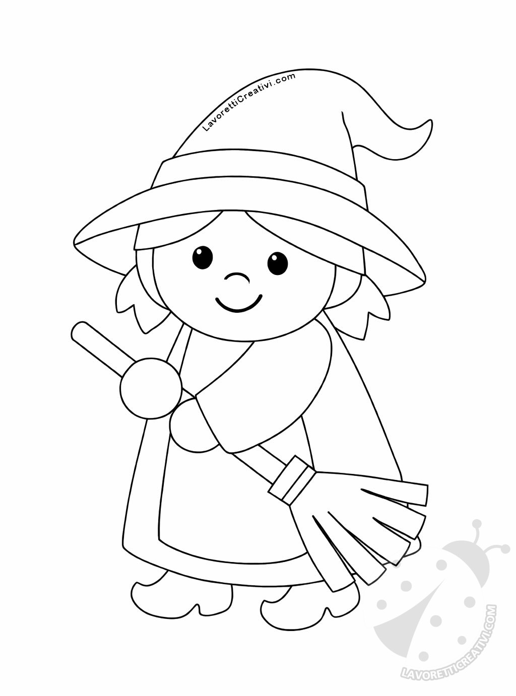 Befana da appendere fai da te 8 disegno befana con scopa