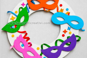 ghirlanda di carnevale circolare