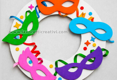 ghirlanda di carnevale circolare