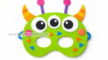 maschera da mostro di carta