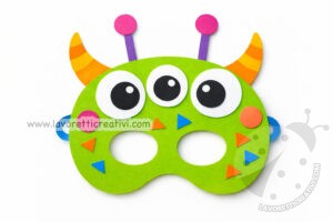 maschera da mostro di carta