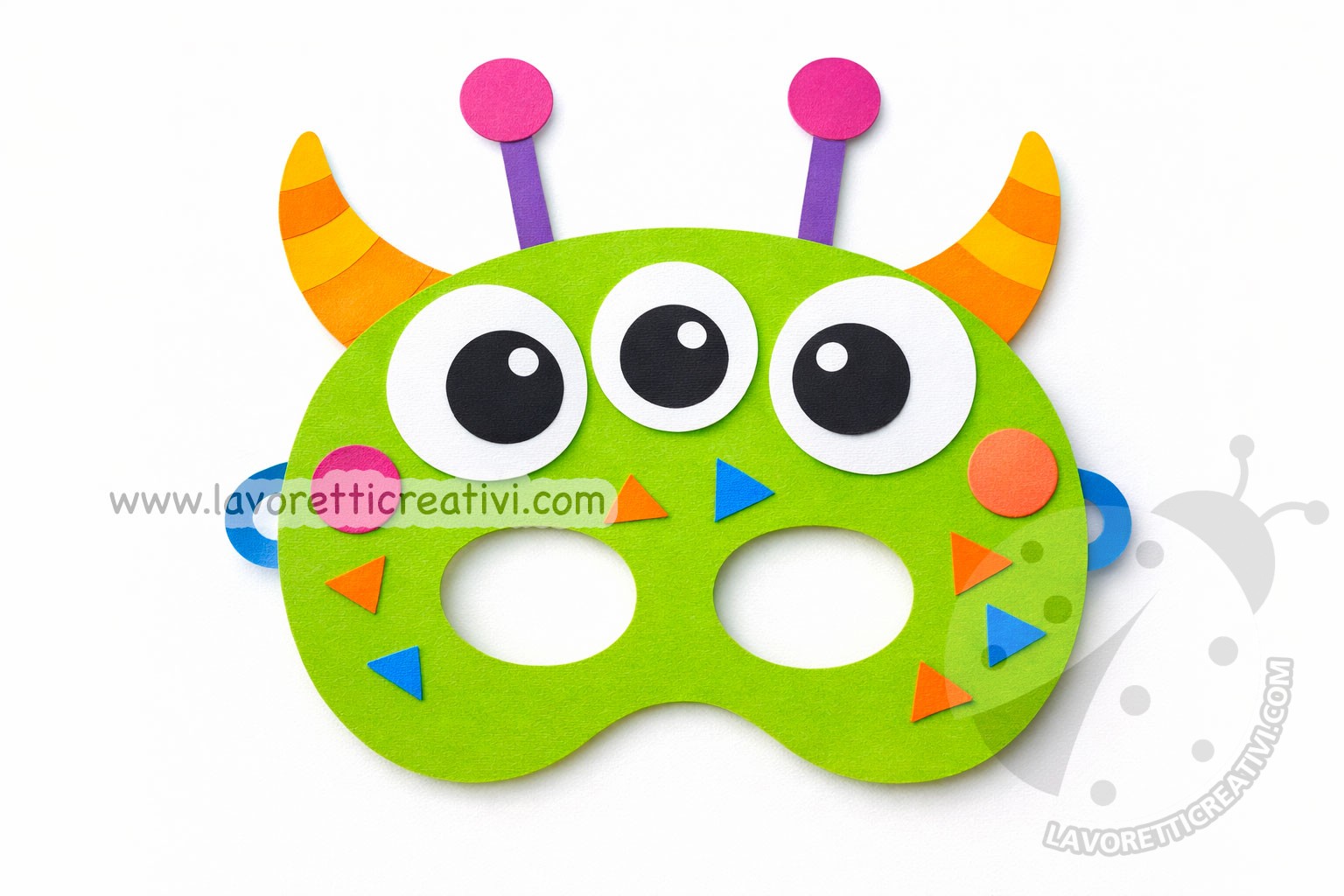 maschera da mostro di carta