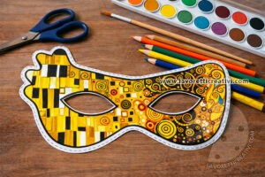 Maschera stile Gustav Klimt a colori 10 maschera stile gustav klimt