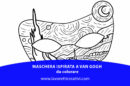maschera van gogh da colorare