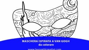 maschera van gogh da colorare
