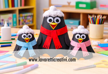 merli fai da te con coni di carta