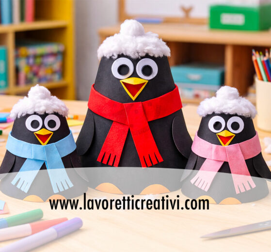 merli fai da te con coni di carta