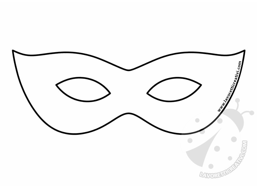 sagoma maschera da stampare