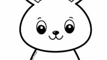 coniglio di pasqua disegno facile