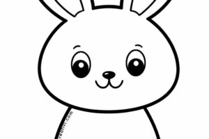 coniglio di pasqua disegno facile