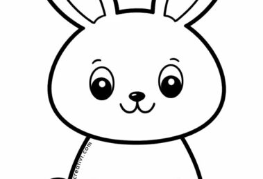 coniglio di pasqua disegno facile