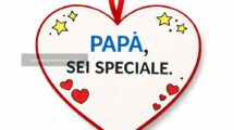 cuore con dedica papa