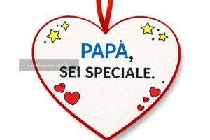 Cuore da appendere per la Festa del Papà 9 cuore con dedica papa