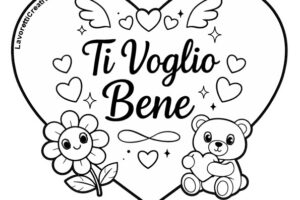 cuore scritta ti voglio bene