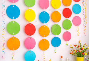 decorazione cerchi di carta