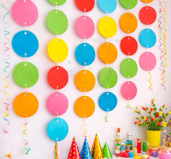 decorazione cerchi di carta