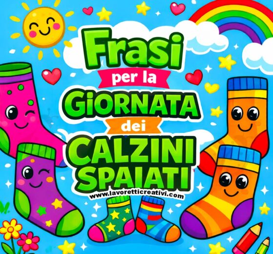 frasi giornata dei calzini spaiati