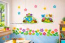 parete aula decorata a primavera