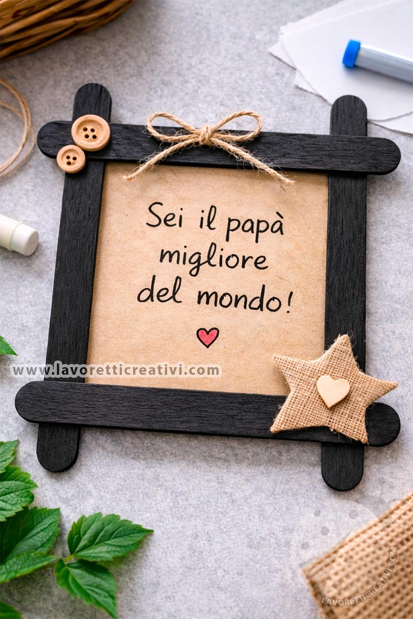 Quadretti per il Papà fatti a mano 10 quadretto papa elegante