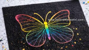 scratch art fai da te farfalla