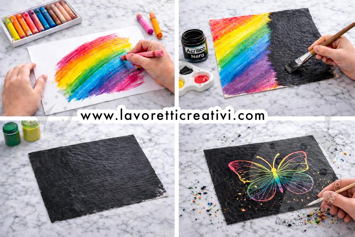 Scratch Art fai da te: tutorial facile per bambini 8 scratch art fai da te scuola