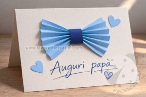 biglietto papillon festa del papa