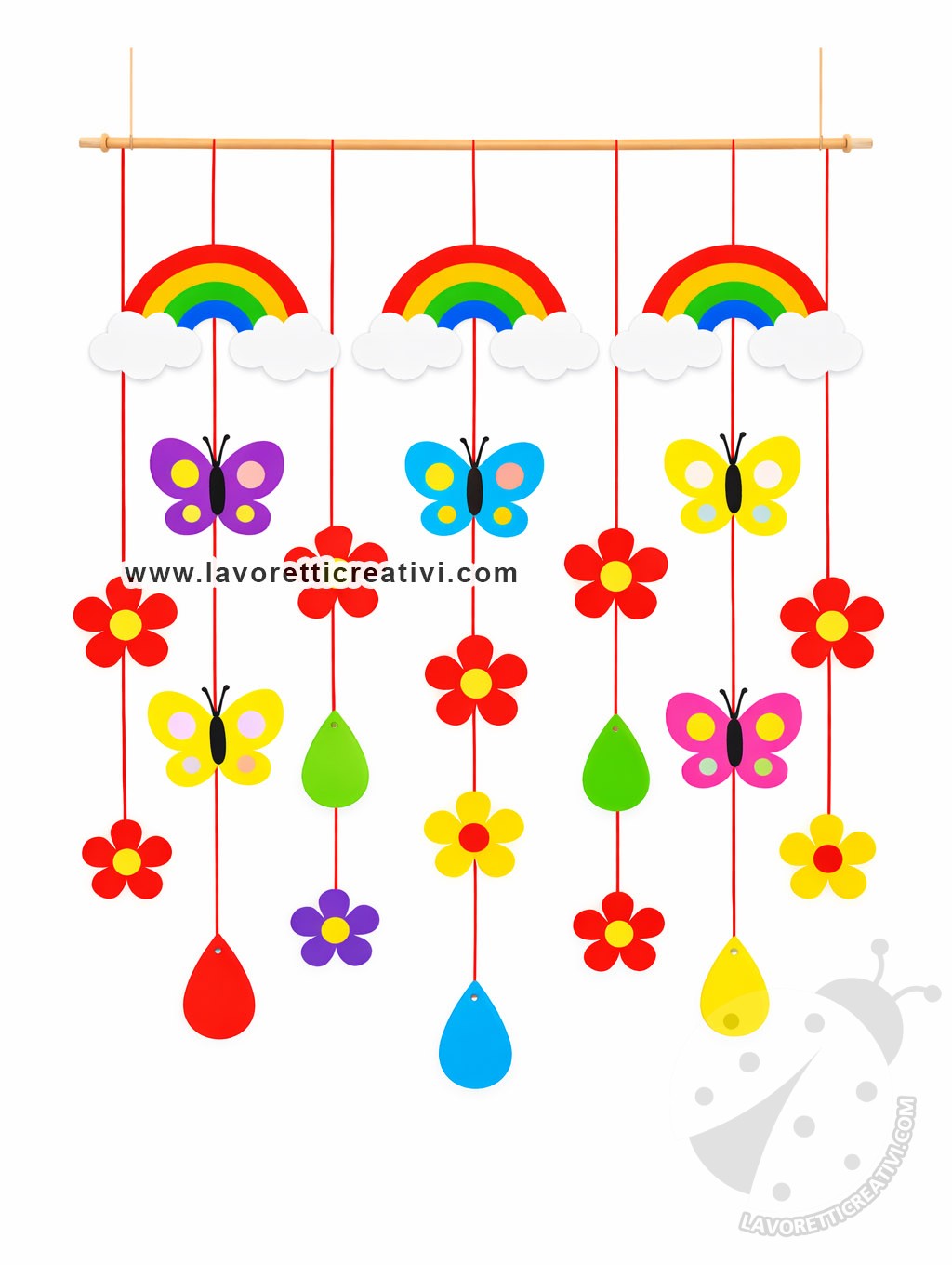 decorazione primaverile da appendere