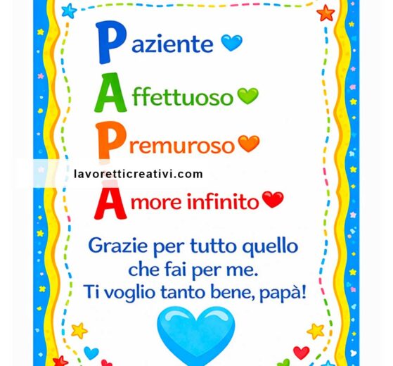 festa del papa acrostico 1