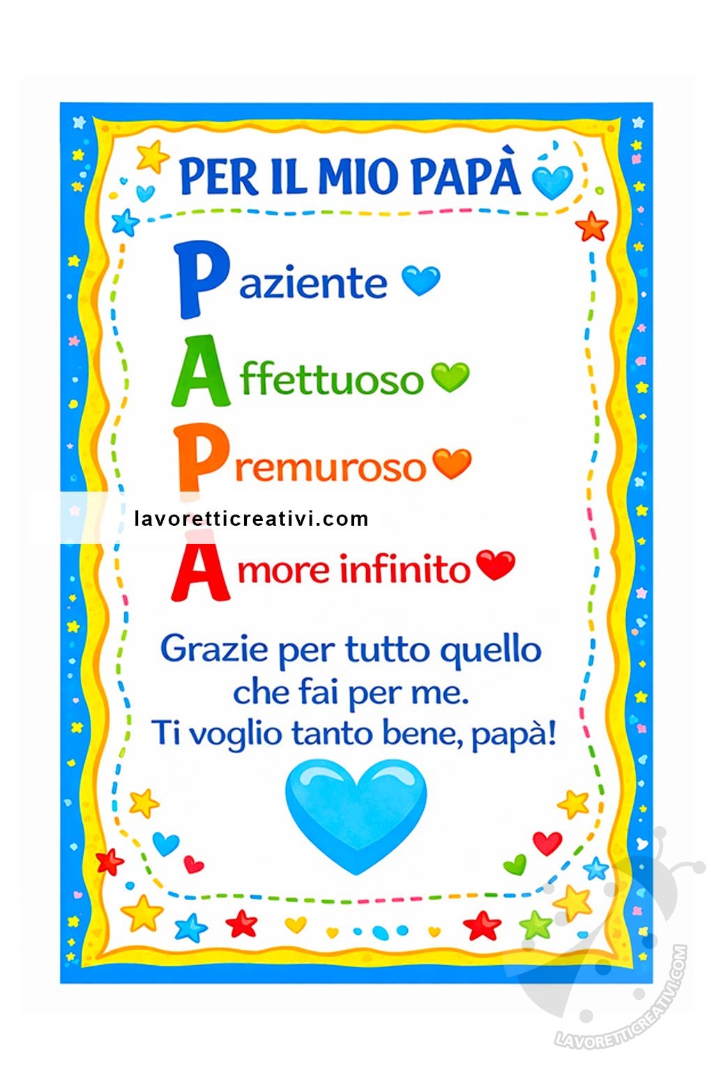 festa del papa acrostico 1