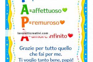 festa papa acrostico